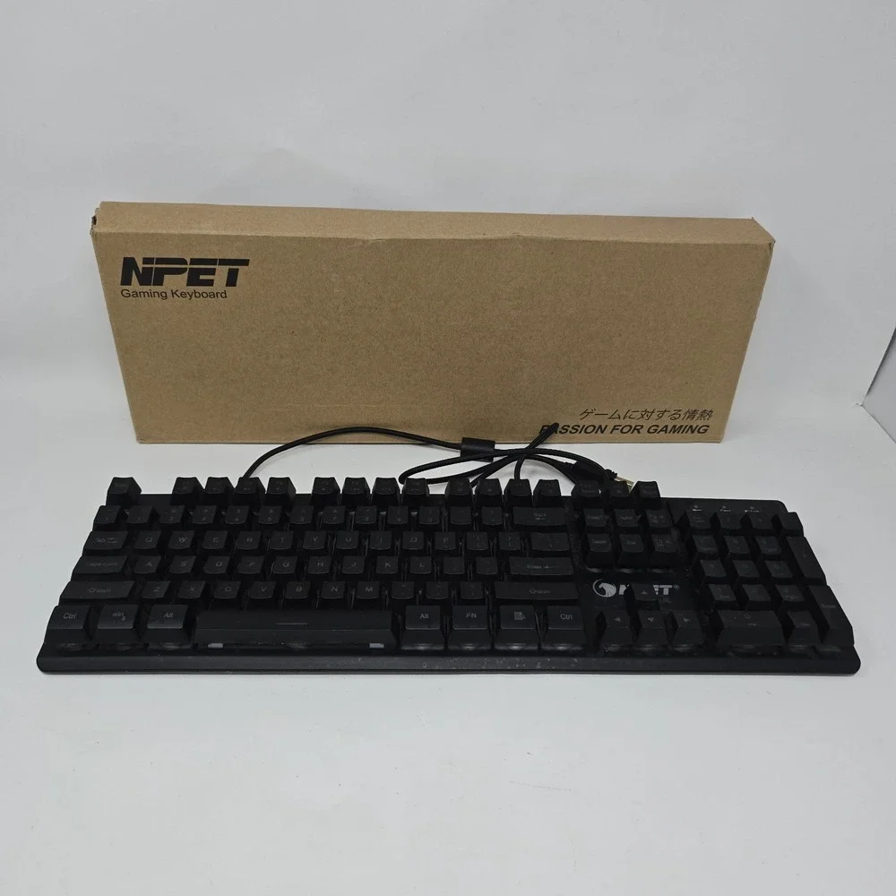 NPET K10 Wired Gaming Multicolor‎ Backlit Keyboard Black Works